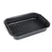 kitCom Bakeware Nonstick Roaster, Nonstick Roasting Pan with Rack, Great For Roast Chicken, Roasts And Turkeys - 15 Inch x 11 Inch (5.8 QT), Gray