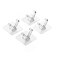 Steon Razor Holder for Shower, Adhesive Shower Razor Holder Removable and Reusable Waterproof Shaver Holder Hanger Hooks for Bathroom Kitchen to Organize Loofah Towel Robe Plug Coat (4 Pack)