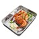 Roasting Pan with Rack, Stainless Steel Turkey Roasting Pan, Non Stick Roasting Pan and Rack Set, Easy Clean Rectangular Deep Dish Oven-BBQ Bakeware for Baking Cooking (9.3 * 6.9 * 2.0Inch)