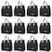 VZZNN 12 Pack Lunch Bags Bulk,Insulated Reusable Lunch Bags with Aluminum for Women Men,Leakproof Tote Large Lunch Box for Office,Work,Beach or Travel,Black