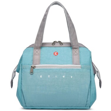 ETidy Fashionable &amp; Lightweight Reusable Lunch Bag Large Capacity Waterproof &amp; Leak Proof Lunch Box Insulated Cooler Lunch Tote For Women Adult To Work Travel Outdoor(Blue)