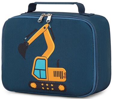 LOIDOU Lunch Box Kids Boys Insulated Lunch Bag Thermal Meal Tote Truck Reusable Lunch Pail Bags for School Travel