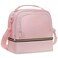 Everfun Insulated Lunch Bag for Women Double Deck Lunch Box 15 Can Leakproof Portable Reusable Tote Bag Lunch Cooler for Work, Pink