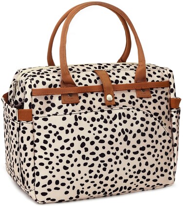 Lunch Bag Women Insulated Lunch Box Large Cooler Lunchbox Tote Bags Adult Reusable Boxes for Ladies Work Picnic School Beach (Cheetah-Apricot)