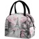 ZzWwR Stylish Romantic Paris Eiffel Tower Reusable Lunch Tote Bag with Front Pocket Zipper Closure Insulated Cooler Container Bag for Man Women Work Picnic Travel Beach Fishing