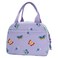 Lunch Bag for Women Cute Embroidered Butterfly Lunch Box Insulated Leakproof Purple Lunch Tote Bag for Adult Large Lunch Sack Bag Reusable Lunch Bags for Work Picnic Travel Butterfly Gifts