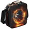 Flame Basketball Insulated Lunch Bag Artistic Basketball Kids Lunch Box Reusable Leakproof Lunch Bag for Girls Boys Cooler Tote Bag with Adjustable Shoulder Strap for School Picnic Work Travel Outdoor