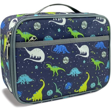 Kulle Lunch Box Kids,Insulated Lunch Box for Boys and Girls,Washable Lunch Bag and Reusable Toddler Lunch Boxes for Daycare and School Shark Camo Space Astronaut&iuml;&frac14;&circ;Dinosaur Planet&iuml;&frac14;&permil;