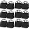 Chunful 12 Pcs Lunch Bag Bulk for Kids Women Adult Reusable Lunch Bag Pouch with Aluminum for School Office Work Employees(Black)