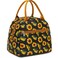 FlowFly Insulated Reusable Lunch Bag Adult Large Lunch Box Lunch Tote for Women and Men,With Front Pocket,SunFlower