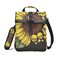 panksolu Sunflower Skull Lunch Bags for Women Insulated Leakproof Lunch Box Reusable Cooler Tote Bag with Adjustable Shoulder Strap for Work School Picnic