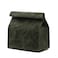 Kaaltisy Heavy Duty 16oz Waxed Canvas Lunch Bag, Foldable Lunch Box with Hook &amp; Loop, Reusable Meal Holder for Men Women - Army Green - Hard Feel