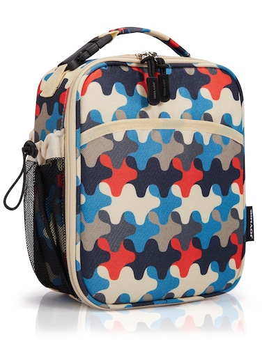 JOYHILL Kids Lunch Box, Insulated Lunch Bag for Teen Girl Boy, Lunch Boxes for Kids with Water Bottle Holder for School, Cute Lunchbox Kawaii Small Lunch Tote Toddler Camo