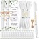 Tenceur 50 Set Baby Shower Pens Greenery Baby Shower Favor for Guest Sage Ballpoint Pens with Woodland Thank You Cards Gender Reveal Party Favor for Girl Boy Baby Shower Party Souvenirs Prizes