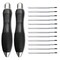 lyforx 14pcs Big Fat Pens Aids Writing For Tremor, Arthritis, Parkinson, Handicap, Carpal Tunnel Large Wide Grip Pens Black (2 Pens + 6 Black Refills + 6 Blue Refills)