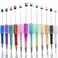 KUNHEHO 12 Pcs Beadable Fancy Pens Glitter Cute Pens for Women Tween Gifts Gift Retractable Cool DIY Fun Focal Beads Pens Bulk School Supplies For Girls