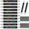 Yeaqee 50 Pcs Inspirational Ballpoint Pens Bulk Motivational Quotes Stylus Tip Christmas Pens Retractable Gift Stylish Pens Office Black Ink Pen for Women Employee, 5.5 Inch(Black Background Style)