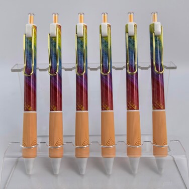 Fengtaiyuan Retractable Ballpoint Pens - Black Ink, 0.7mm, FIne Point, Soft Grip, Writting Smooth (Black-Rd01OilyBx6)