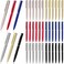 Teling 36 Pcs Small Ballpoint Pen Mini Pens Bulk 4 Inch Short Small Pens Tiny Pen Ink Ballpoint Pens for Notebook Notepads School Office(Multicolored,Classic Style)