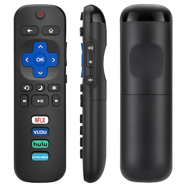 Replacement RC280 RC282 Compatible with TCL-Roku-TV-Remote, Universal TV Remote for Roku Hisense, Onn, Sharp, Philips TVs with Netflx, Disny+ Hulu, Primevideo Buttons