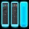 Remote Case Compatible with Vizio Smart TV Remote Control, for Vizio XRT136 LCD LED TV Remote Controller, Vizio Remote cover Lightweight Anti-Slip Shockproof Silicone Skin Sleeve (Glow Blue Universal)