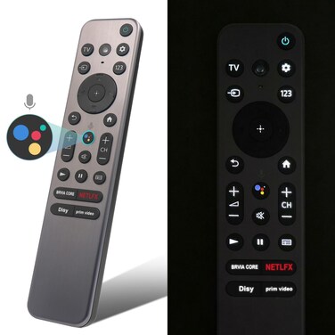 RMF-TX900U Backlit Voice Remote Replacement for Sony Smart TV, RMF-TX900U Bravia Backlit Remote for Sony BRAVIA TV/Sony QD-OLED TV/Sony 4K OLED TV/Sony 4K MiniLED TV/Sony 4K LCD TV