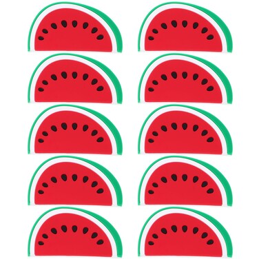 Garneck Magnetic Sticker Small Magnets Refrigerator Stickers Full Door Cover 10pcs Fruit Refrigerator Sticker Office Fruit Fridge (Watermelon) Car Toddler Magnets