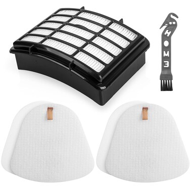 NV360 Filter Replacement for Shark Navigator Lift Away Vacuum ZU503AMZ, NV350, NV351, NV352, NV355, NV356E, NV357, NV360, NV370, UV550, 1 HEPA + 2 Foam &amp; Felt Filters Replace Part #Xff350 &amp; Xhf350