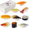 9Pcs Cute Simulation Sushi Refrigerator Magnets,Japanese Food Fun Decorative Magnets for Fridge, Whiteboard, Locker,Kitchen Decor