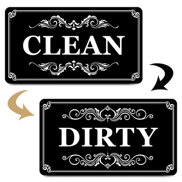 Dirty Clean Dishwasher Magnet,Dishwasher Magnet Clean Dirty Sign Magnet for Dishwasher Dish Bin That Says Clean or Dirty Dish Washer Refrigerator for Kitchen Organization and Storage Necessities