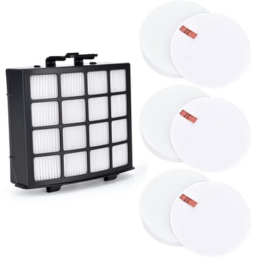 Artraise Filter Replacement for Shark Vertex DuoClean PowerFin Upright Vacuum AZ2000, AZ2000W, AZ2002, 1 HEPA Filter, 3 Foam and 3 Felt Filters, Replace Part XHFAZ2000, XFFKAZ2000
