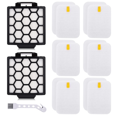Anewise Replacement Filter for Shark Navigator Zero-M Pet Pro ZU102 ZU60 ZU62 ZU62C NV150 NV150C NV151 NV251 Rotator Pet NV255 Upright Vacuum, 2 HEPA + 6 Foam Felt Filters, Part # 1238FT60 &amp; 1239FT60