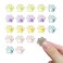 KEYDUACU 20 PCS 3D Cute Fridge Magnet Cat Footprint Fridge Magnet Strong Magnetic Decorative Fridge Magnet for Kitchen Office Whiteboard Storage Cabinet and Dishwasher (Small)