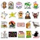 Ceenna 20 Pcs Funny Fridge Magnets Reusable Cute Animals and Words Magnets Fun Magnetic Anime Refrigerator Magnets for Office Work Home Car Locker Cabinet Gifts Decorations(Stylish Style)