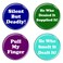 Enthoozies Fart Humor Funny Passing Gas Phrases 1.5 Inch Diameter Refrigerator Magnets 4 Pack