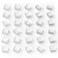 30Pcs Fridge Magnets&iuml;&frac14;&OElig;Cute Glass Decorative Magnets &iuml;&frac14;&OElig;Refrigerator Magnets,Whiteboard Magnets, Strong Holding Power,White