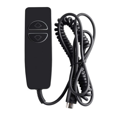 Hommoat Hand Remote Control for Power Lift Chair &amp; Power Recliner, Replacement Remote Handset with 5 Pin, 2 Lighted Buttons CD001 (Black)