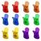 Homelove Magnetic Clips 12 Pack Colorful Fridge Magnet for Refrigerator, Whiteboard, Photo Display, Home, Office, School-6 Colors