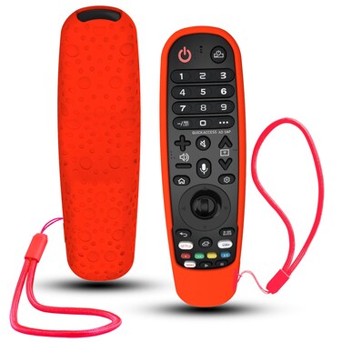 Case Cover for LG Remote MR20GA MR19BA MR18BA MR650A MR600, Silicone Skin Sleeve for LG Smart TV Magic Remote Control with Lanyard