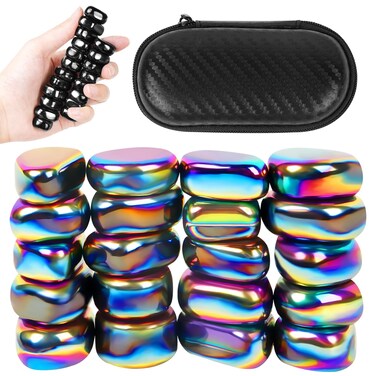 Fidget Magnet Toy for Adults, Magnetic Toy for Men, 18 PCS Compatible with Ferrite Putty Office Desk Decorations, Gift for Teachers, Researchers