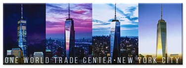 One World Trade Center New York City Photo Souvenir Refrigerator Magnet NYC Fridge Metal Panoramic Magnet - New York Landmarks Cool Collectible Keepsake Gift