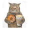 Naanle Dishwasher Magnet Cover Cat Drinks Coffee Front Dishwasher Cover Magnetic Home Cabinet Decals Appliances Stickers Refrigerator Decorative Cover 23" x 26