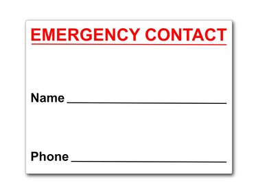 Magnetic Emergency Contact Card, 4x3 Emergency Contact Magnet with Stickers, in Case of Emergency Card, Important Information for Kids Children Babysitter Responders, Emergency Numbers Magnet 1 pc