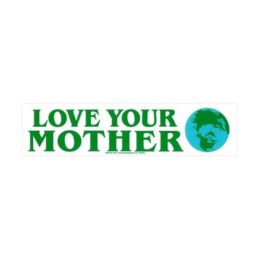 Peace Resource Project Love Your Mother Earth Environmental Climate Change Indoor Outdoor Large Magnetic Bumper Sticker Decal for Cars Fridge Magnet 10-by-2.5 Inches
