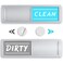 Dishwasher Magnet Clean Dirty Sign, Stylish Dirty Clean Dishwasher Magnet - Easy to Read Clean Dirty Magnet for Dishwasher, Strong Magnetic Dishwasher Clean Dirty Sign, Home Decor Kitchen Sign Magnets