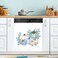 Blue Pumpkin Thanksgiving Dishwasher Magnet Cover Front Door Fall Decorative Refrigerator Covers Magnetic Sheet Sticker Wash Machine Fridge Panel Decal for Kitchen Appliance 23x26 in