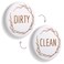TEYGA Bamboo Dishwasher Magnet Clean Dirty Sign - Clean Dirty Magnet for Dishwasher, Dirty Clean Dishwasher Magnet, Dishwasher Clean Dirty Sign, Clean and Dirty Dishwasher Magnet