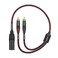 TIMEYES Dual RCA to XLR Y Cable - 1.6FT 3 Pin XLR Male to 2 x RCA Male Plug Y Splitter Adapter Cable - RCA to XLR Unbalanced Interconnect Cable - XLR to Double RCA Converter Breakout Audio Cable(0.5M)