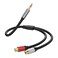 3.5mm to 2RCA Cable(1FT), 3.5mm Male to 2RCA Female Adapter Hi-Fi Sound RCA Auxiliary Stereo Audio Cord Gold Plated RCA Y Splitter 1/8 to RCA Connector Compatible for Tablet MP3 Computer Speaker