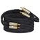 ZTOXLR RCA Cable, 2RCA Male to 2RCA Male Stereo Audio Cable Gold Plated Car Audio Subwoofer Adapter Dual Shielded Red and White Cord for Home Theater Amplifier Hi-Fi System Car Audio Speaker-16FT